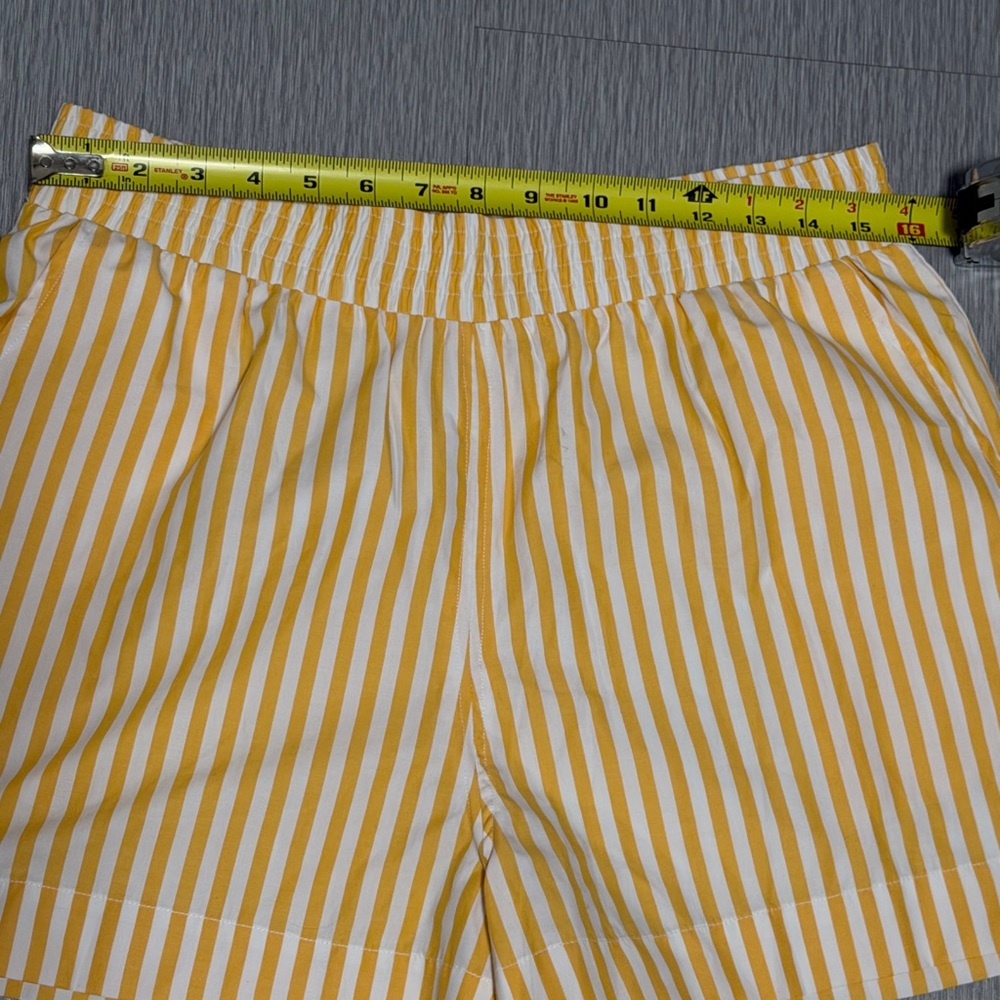 French Connection Large Stripe Shirting Cotton Blend Shorts NWT - Picture 4 of 10